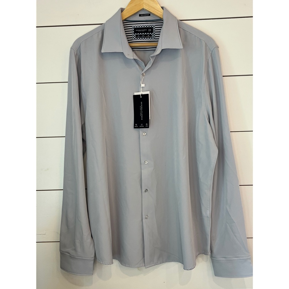 NWT Denim & Flower Ricky Singh Tech Comfort Shirt Mens XL